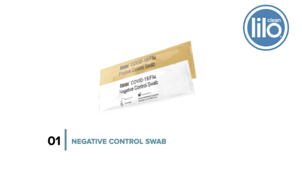 Status™ Covid Flu Home Test Positive and Negative Swab